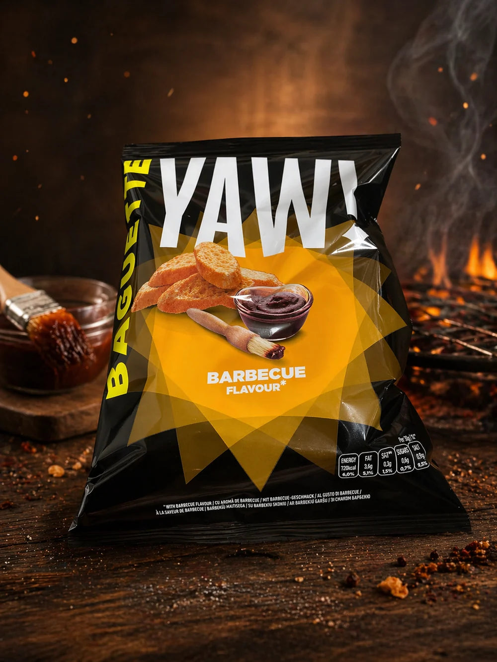 YAW! Baguette Bites – Barbecue Flavour 50 g