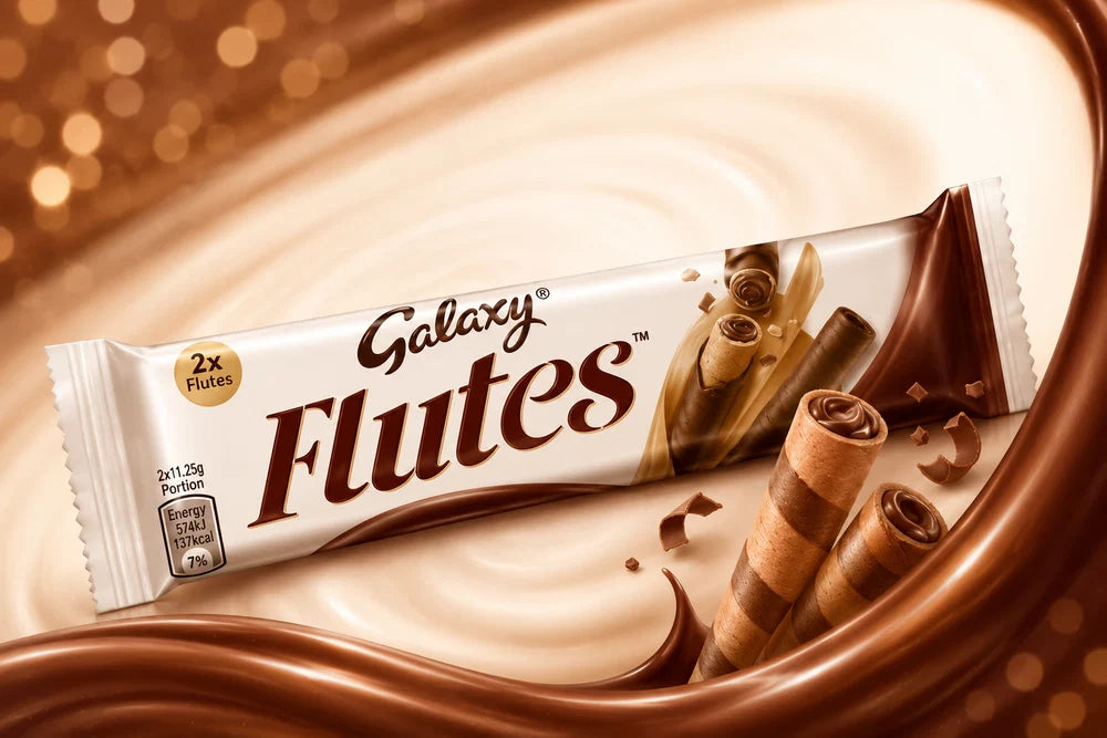 Galaxy Flutes Wafer Rolls 22,5g Ägypten