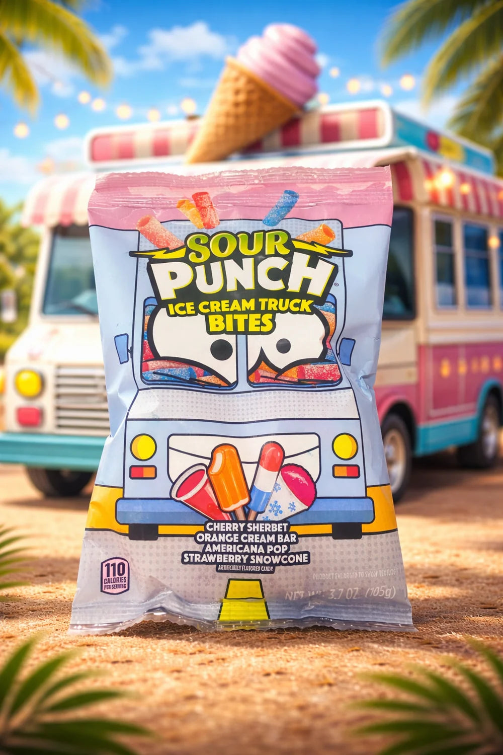 Sour Punch Ice Cream Truck Bites 105 g