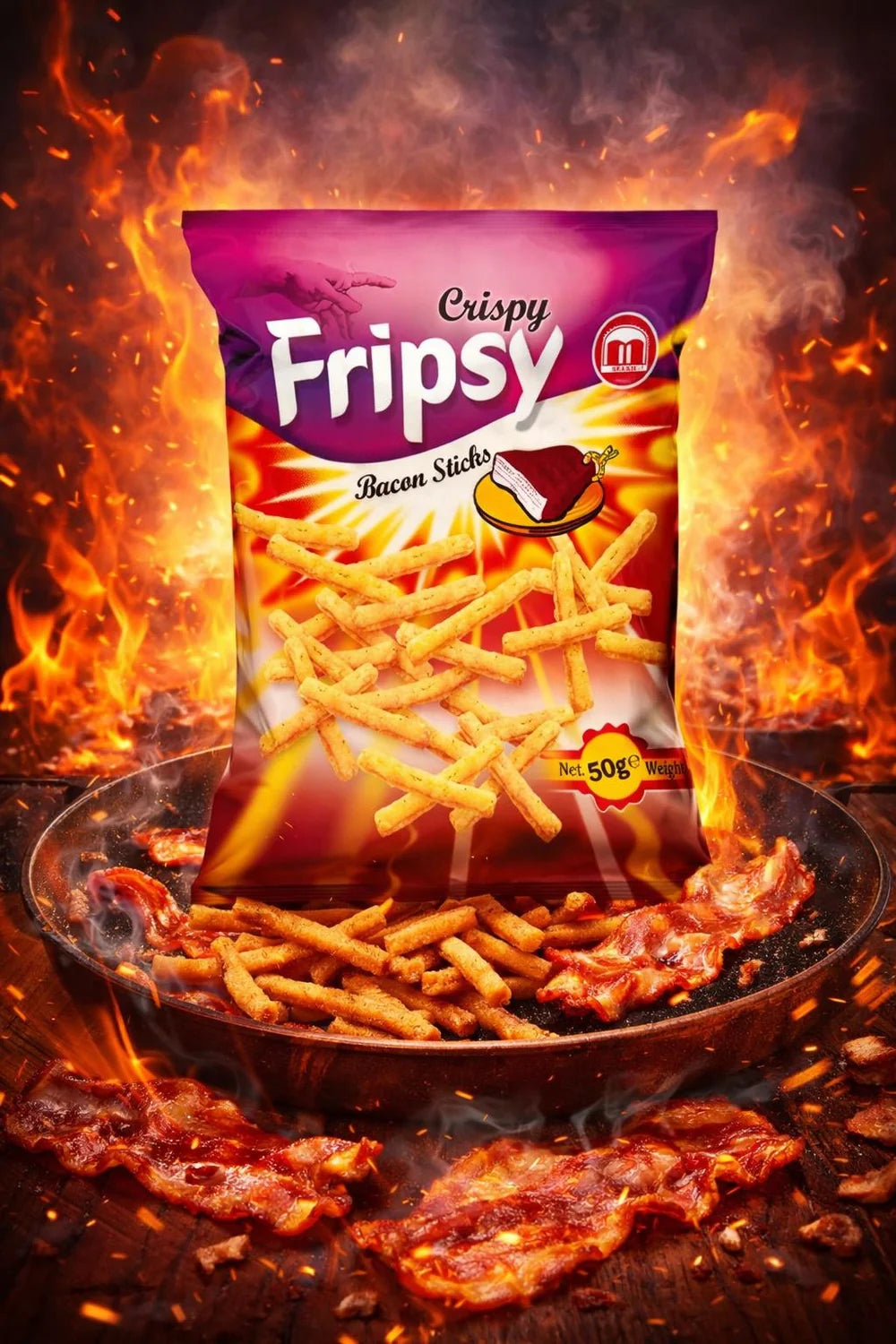 Crispy Fripsy – Bacon Sticks 50 g