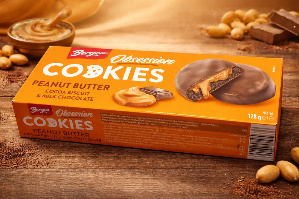 Bergen Obsession Cookies – Peanut Butter 128 g