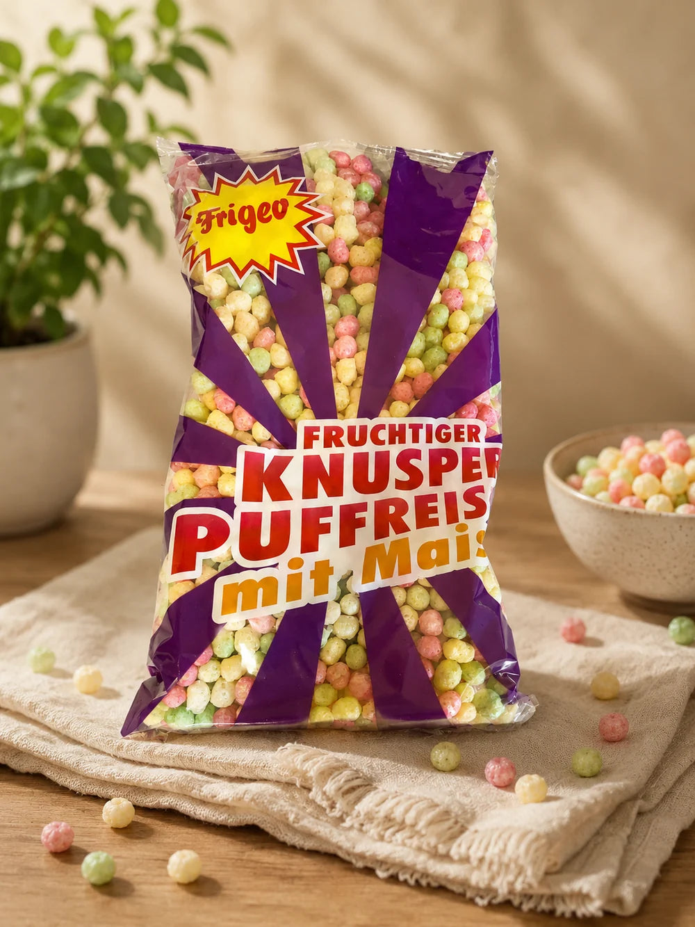 Trigeo Fruchtiger Knusper Puffreis mit Mais 80 g Deutschland