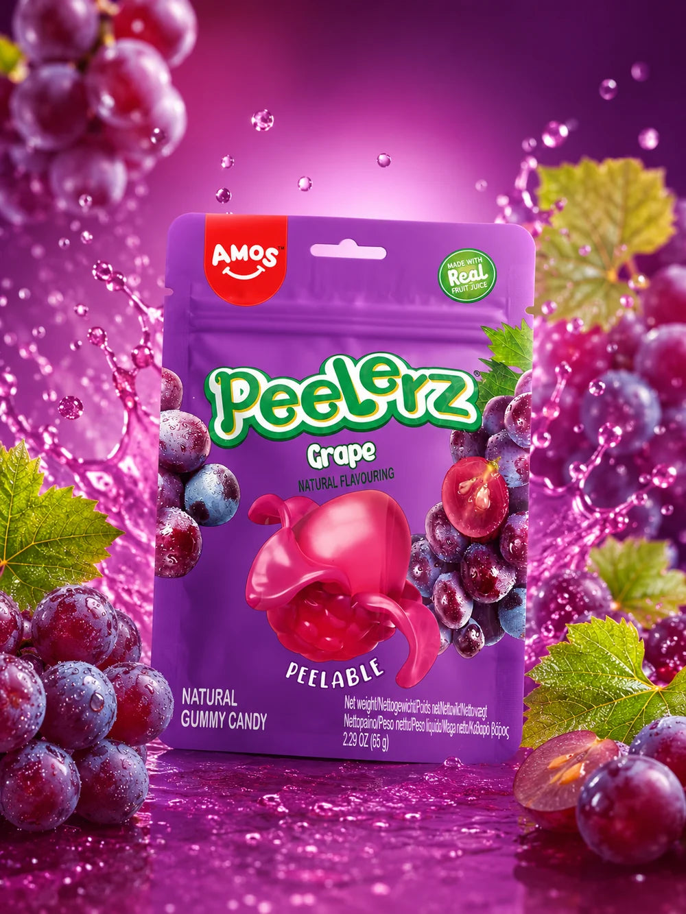 Amos - Peel Off - Grape - 65g Herkunft:Südkorea